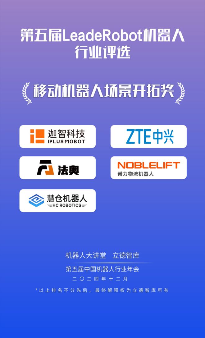 24大獎項3大榜單揭曉！2024LeadeRobot中國機器人行業頒獎典禮！(圖11)